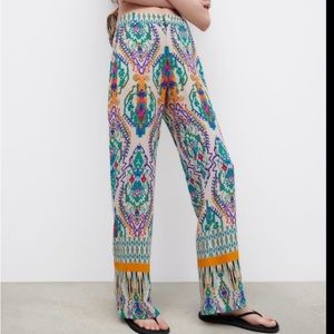 Zara NWOT Beach Pant L